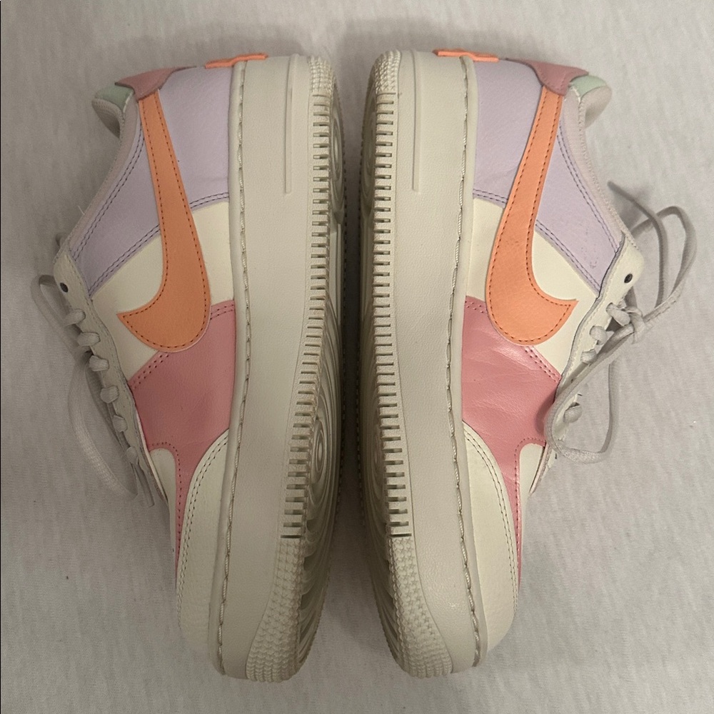 Nike Women’s Air Force 1 Shadow Orange Chalk Pink Glaze CI0919-111 Shoe Size 8.5 - Picture 11 of 15